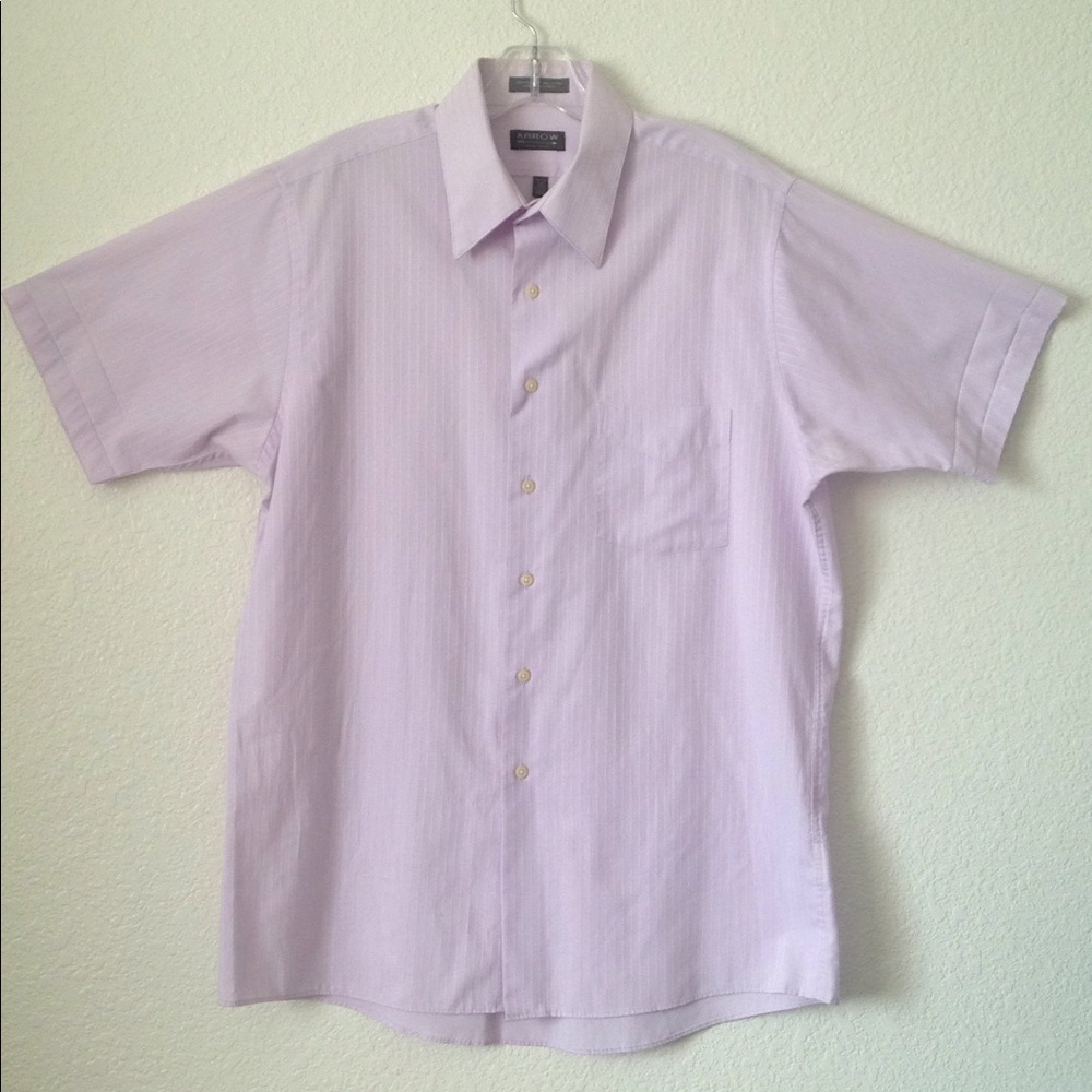 FINAL MARKDOWN Men's Arrow 1/2 Sleeve Striped Shirt (M)